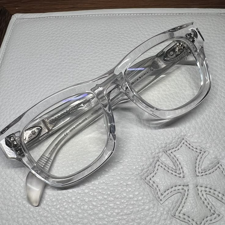 Chrome heart glasses